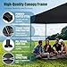 Eurmax USA NOMATTER ONE-Person Open&Close 10x10ft Pop Up Canopy Tent，Portable Shelter Canopy for Outdoor Events，Instant Canopies, Temporary Sunshade,Bonus 4 Sand Bags(Black)