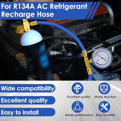 Manguera de carga de refrigerante R134A para aire acondicionado miniatura 2