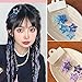 3Pcs Star Hair Clips, Side Barrettes Fashion Hair Accessories for Events or Everyday Hairstyles (Blue)