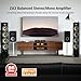 Fosi Audio ZA3 Balanced Stereo Amplifier Home Audio Component Mini 2 Channel Mono Amp TPA3255 for Subwoofer Desktop Home Theater Bookshelf Tower Floorstanding Passive Speakers with 48V Power Supply