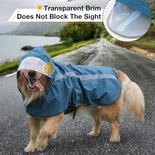Lelepet Dog Rain Coat Medium Dog Raincoat with Hood Dog Rain Coats for Medium Dogs Waterproof Dog Rain Jacket Adjustbale Dog Poncho Sliker Reflective Lightweight Rain Coats for Dogs with Leash Hole Lelepet Dog Rain Coat Medium Dog Raincoat with Hood Dog Rain Coats for Medium Dogs Waterproof Dog Rain Jacket Adjustbale Dog Poncho Sliker Reflective Lightweight Rain Coats for Dogs with Leash Hole
