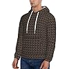 OAZCVBNN Cute Brown Cartoon Owls Print Men'S Hoodie Warm Lightweight Sweatshirt Winter Autumn Casual Stretchy Breathable #3