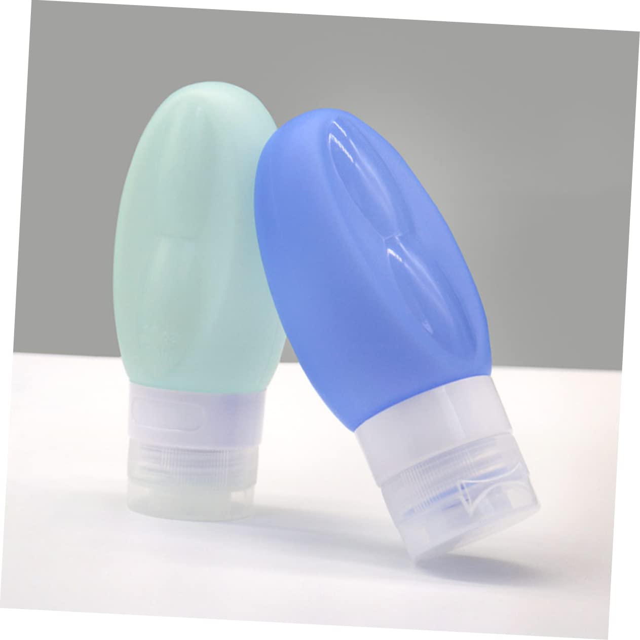 2 Set Bottiglie Viaggio Silicone Contenitori Squeezabili E Impermeabili Per Shampoo E Lozioni Per Cosmetici E Toiletries Viaggio Rosa Bianco 4 Pezzi*2
