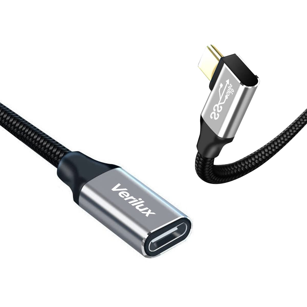 See full amazon price history chart for Verilux Type C Extension Cable 3.3Ft(2/10Gbps),90 Degree Usb 3.1 Type C Male To Female Cable 4K Video 100W/5A Fast Charging Braided Cable For Macbook Pro/Air/M1,Ipad Pro Dell Xps Surface Book, Black Verilux Type C Extension Cable 3.3Ft(2/10Gbps),90 Degree Usb 3.1 Type C Male To Female Cable 4K Video 100W/5A Fast Charging Braided Cable For Macbook Pro/Air/M1,Ipad Pro Dell Xps Surface Book, Black (B0BVFNNHM3) Amazon Price History, Amazon Price Tracker
