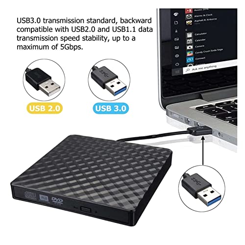 Lectora y grabadora externa DVD USB 3.0 ultradelgada miniatura 4