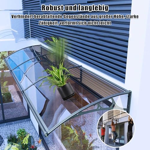 Auvent de porte d'entrée design en polycarbonate robuste - 7