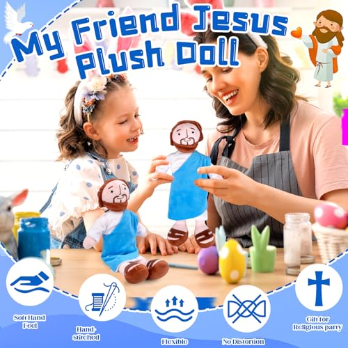 My Friend Jesus Plush Doll, Religious Christ Savior Figure Stuffed Toys - Image 3