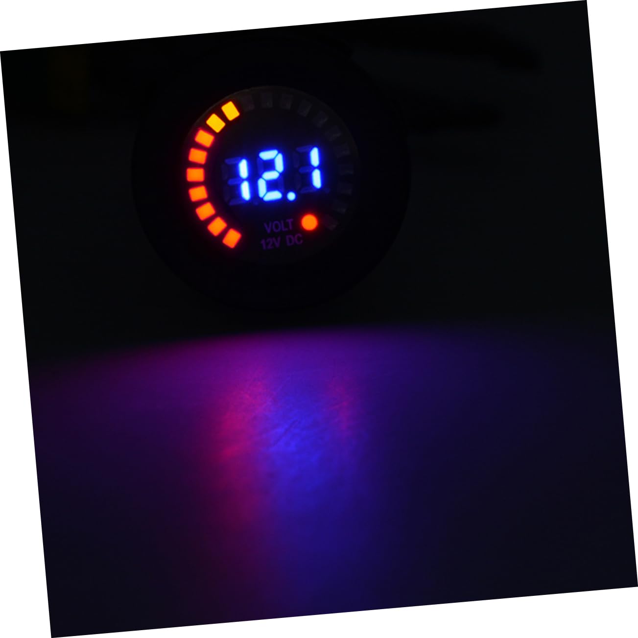VICASKY 3pcs Digital Display Voltmeter Led Gauge for Car Motorcycle Boat and ATV Compact Voltage Monitor for Battery Status and Reverse Connection