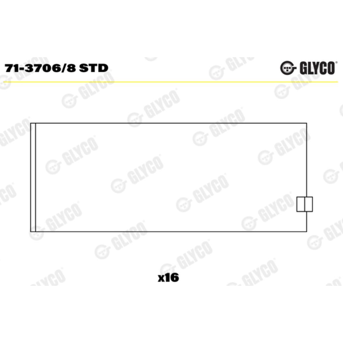 Glyco 71-3706/8 STD Pleuellager