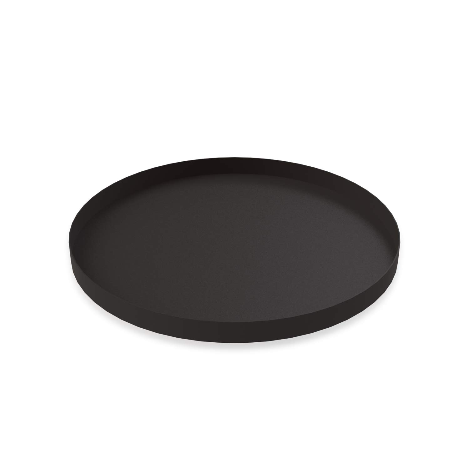 Cooee Design Black Circle Hi-011-Bk Stainless Steel Tray 40 X 40 X 2 Cm