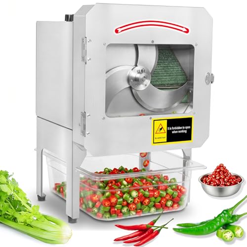 Máquina cortadora eléctrica comercial de cebollín 200W
