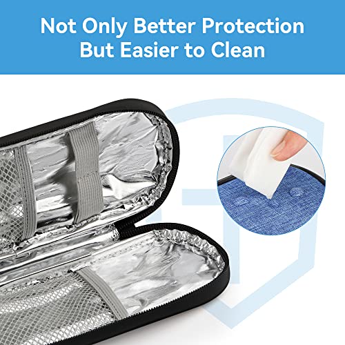 Image of Gelozid Insulin Cooler Travel Case Diabetic Medication Insulated Cool Organizer with 2 Reusable Ice Packs for Insulin Pen and Other Diabetic Supplies, for the Daily Life and Trip(Blue)