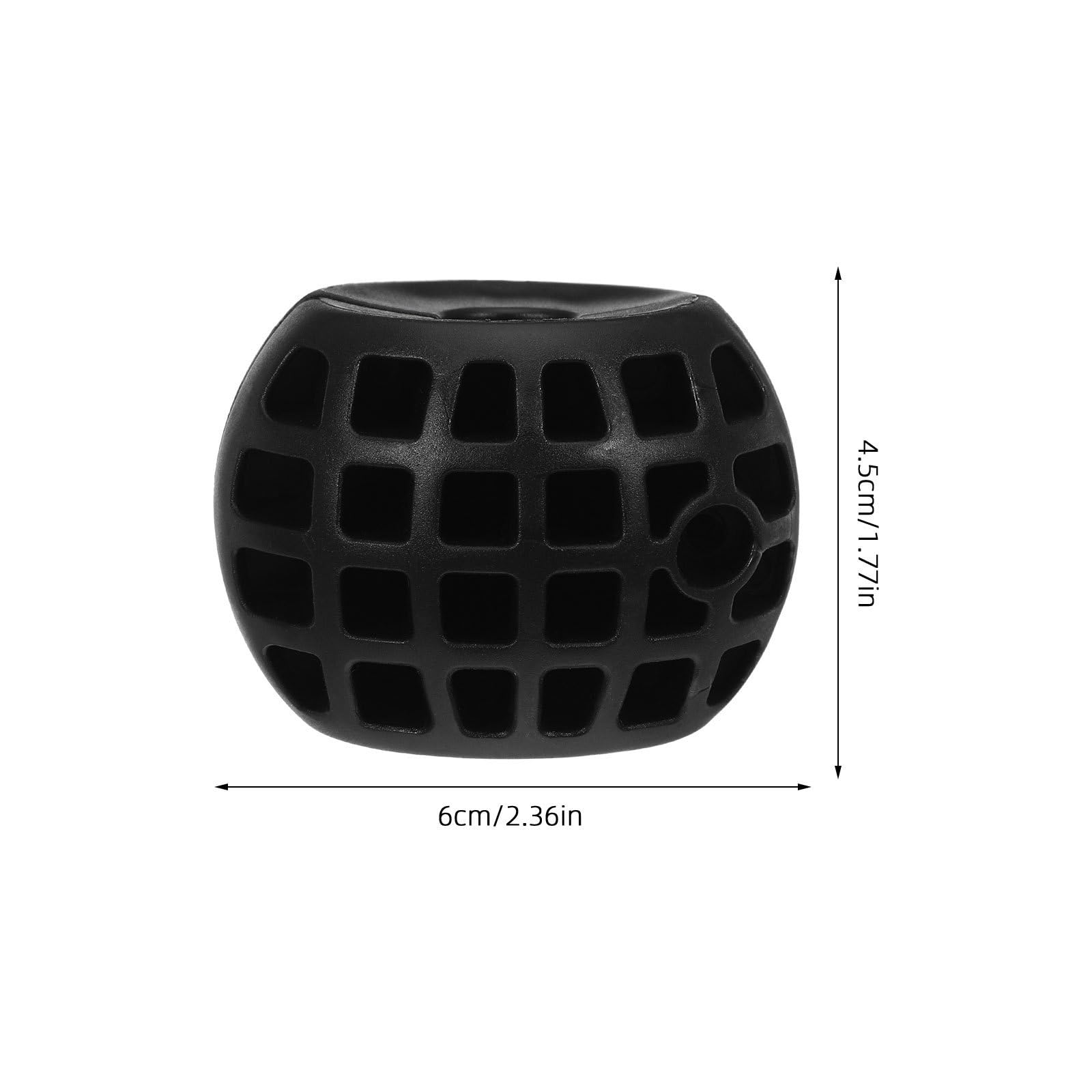 Gummi Kugelstopper mit 14,5mm Lochdurchmesser Schwarz für Gartenschlauchwartung und freistehende Schlauchaufroller Stopper