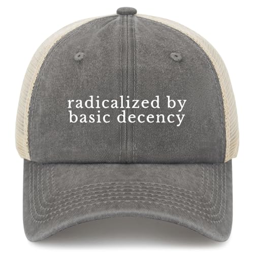 Radicalized By Basic Decency Trucker Hats Golf Caps for Son