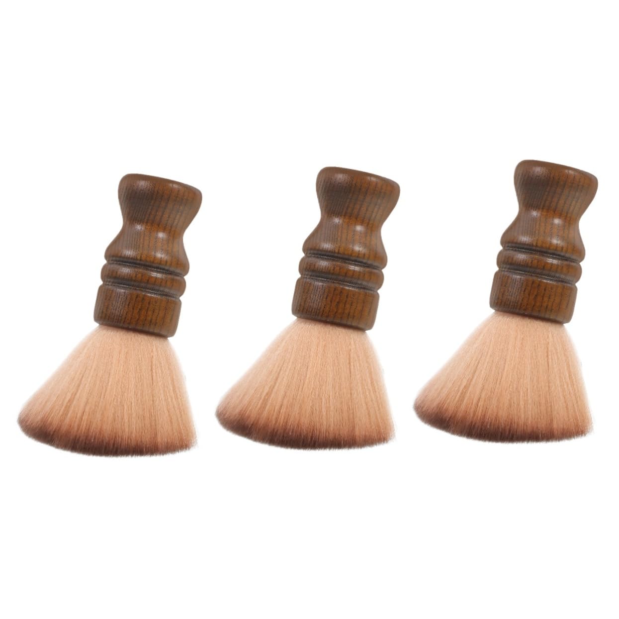 3stücke Bristle Brush Mit Holzgriff Professionelle Haar Und Bartpflegebürste Für Friseure Für Haarschnitt Und Reinigung Von Gesichtshaaren Tragbar Und Sanft Zur Haut