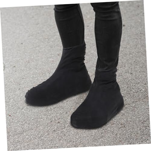 1 par de fundas impermeables para zapatos, protector de botas para exteriores, cubierta elástica para botas, accesorio para ciclismo y lluvia miniatura 2
