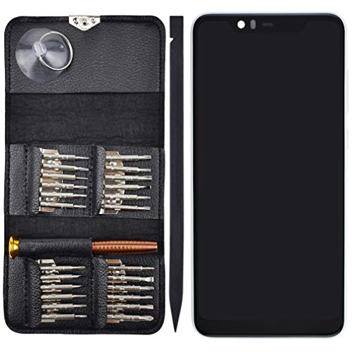 Image of TA-1120 LCD Screen Touch Digitizer Glass with Screen Frame Replacement for Nokia 5.1 Plus TA-1105 TA-1102 Glacier White