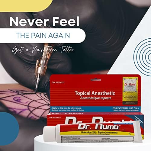 Dr. Numb Tattoo Numbing Cream 5% Lidocaine Extra Strength Topical Anesthetic Cream with Vitamin E, Fast-Acting Pain Relief for Tattoos, Piercing, Microneedling, Waxing, Injections – 30 g — view 3