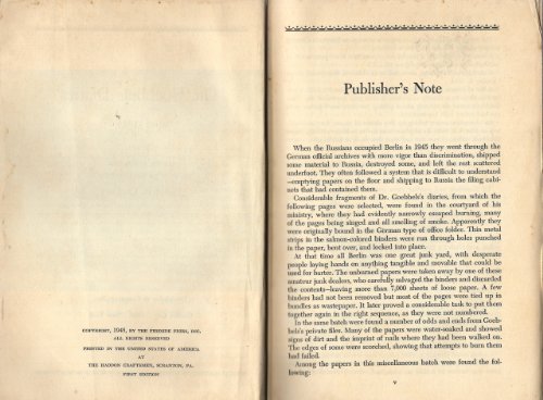 The Goebbels Diaries