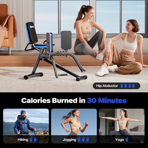 Keep Sexy Hip Abductor Machine for Home Gym, 6-Level Thigh Exercise Equipment w/ Bonus Resistance Band | Compact Plush Padding Glute Machine, Booty Builder & Thigh Toner for Women Men by keep sexy - Image 7