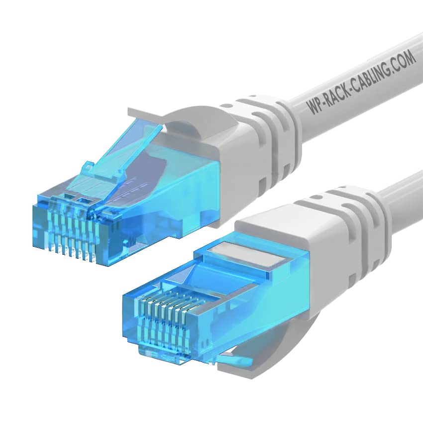Levitantes CAT 5e U/UTP Patch Cable PVC Digitus Cable 2 m Grey Blue for Network Communication, Grey with blue plug, CAT 5e - Image 3