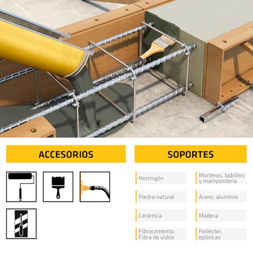 Miniatura 5 de Sika - Adhesivo Epoxi - Estructural Y Bicomponente - Sikadur-32 Gris - Construcción - Pegado, Fijación Y Anclaje - Soportes Secos O Húmedos - 1 Kg