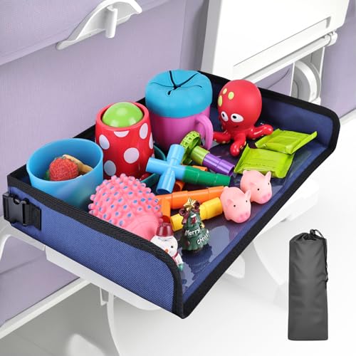 Image of Kids Tray Table Cover, Airplane Tray Cover with Pockets