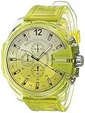 Diesel Mega Chief Chronograph Yellow Polyurethane Watch