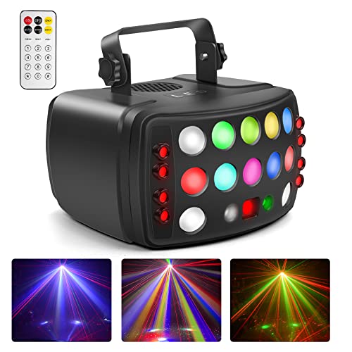 Luz de discoteca para fiestas, DMX 512, foco de efectos LED RGB, proyector de DJ, controlado por música, luces para KTV, bar, reunión familiar, boda, cumpleaños, Halloween