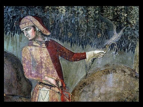 Pintura sobre lienzo Effetti del buon governo Lorenzetti obra clásica de alta fidelidad