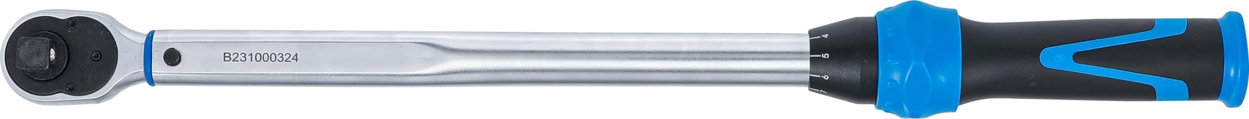 BGS 7183 | Drehmomentschlüssel | Drehmomentbereich 40-210 Nm | Abtrieb Außenvierkant 12,5 mm (1/2") | Länge 505 mm | 72 Zähne | Auslösegenauigkeit +/- 3 % | Feinskala 1 Nm