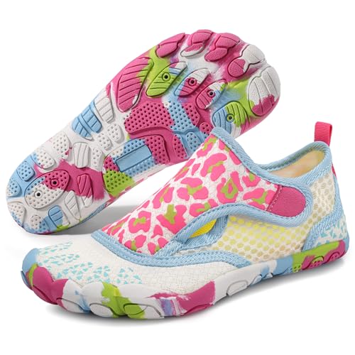 Image of ATHMILE Kids Water Shoes Boys Girls Water Shoes Quick Dry Barefoot Beach Sports Swim Pool Summer Shoes(Little Kid /Big Kid)