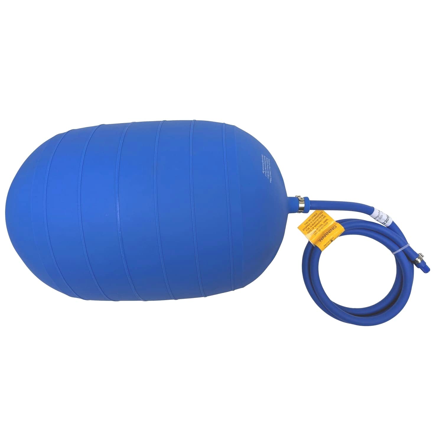 PVC Rohrverschluss mit Reifenventil, flexibel, aufblasbar, komplett mit 1,5 m Schlauch, Anwendungsbereich 200-320 mm