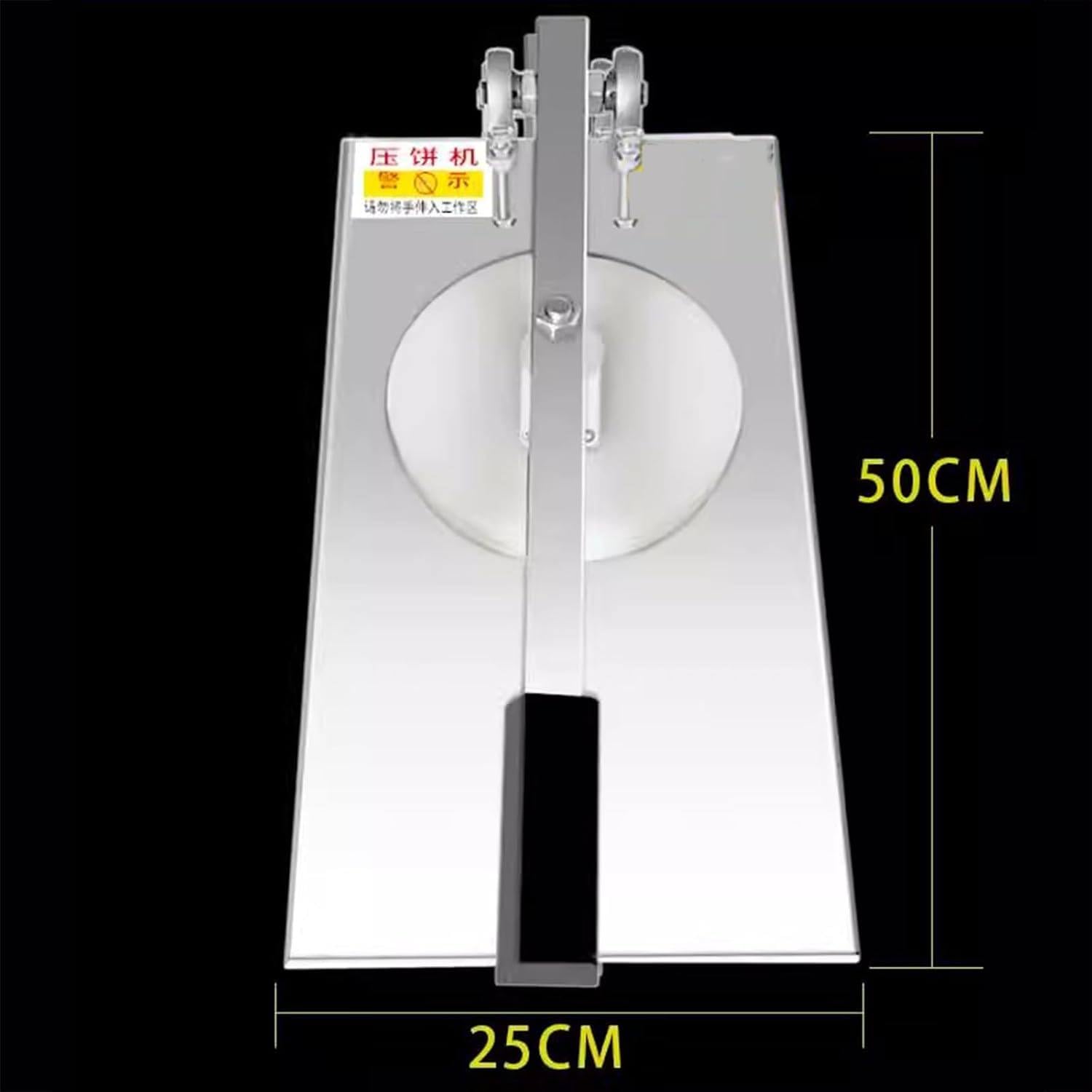 Gewerbliche Pizzabodenpresse, manuelle Pizzapresse, Verstellbarer Auslegerwinkel, 12–24 cm Antihaft-Druckplatte, für Pfannkuchen, Entenbrust, 18 cm
