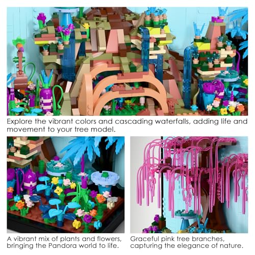 Image of Micro Brick Tree of Life Building Set, Creative Nature World Model, 3D Wall Art Home Office Decoration or Table Display, Collectible Display Set, Ideas Gift Building Toy for Adults,Teens Ages 8+ Kids