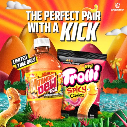 Image of Mountain Dew Soda, Trolli Mango Pineapple Punch, 12 fl oz Cans, (12 Pk)