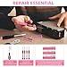 144-Piece Pink Tool Kit Basic Home Repair Tool Set General Household Hand Tool Kit Small Tool Kit with Plastic Toolbox Mini Tool kit for Women, Office & College Repairs