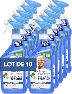 Spray Désinfectant et Nettoyant Salle de Bains Fleurs Blanches Mr. Propre