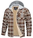 TRADITION & REVOLUTION: Das klassische Karomuster kombiniert mit einem warmen Fleece für kaltes Wetter macht diese mit Kapuze ausgestattete Hemdjacke sowohl traditionell als auch innovativ