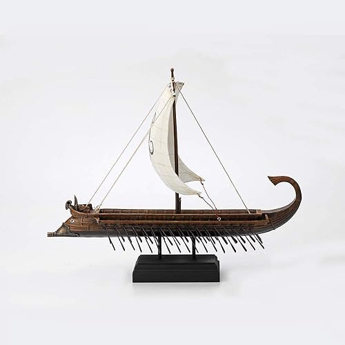 Miniatura 6 de Veronese Design 10 1/4 "de alto de resina fundida griega Kraken vela triremes estatua estatua réplica de barco