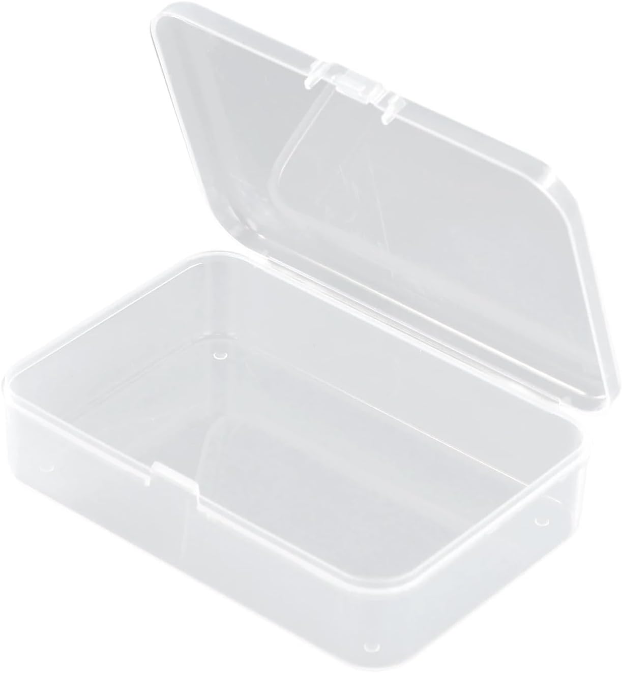 Small Plastic Box 50Pcs Storage Box Organizer Thickened Transparent Dustproof Plastic Screw with Cover Bead Case Container