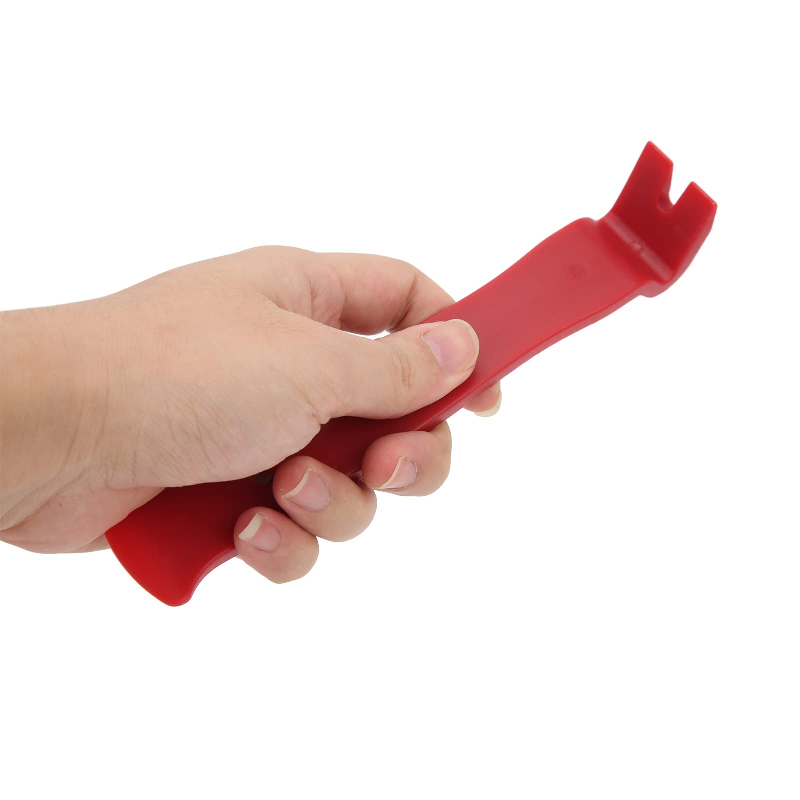 TANIQIACA 13pcs Car Trim Removal Tool Kit, Red, with 5in Screwdriver, Oil Seal Fastener Remover, Oxford Bag, for Audio Navigation Panel Door Disassembly