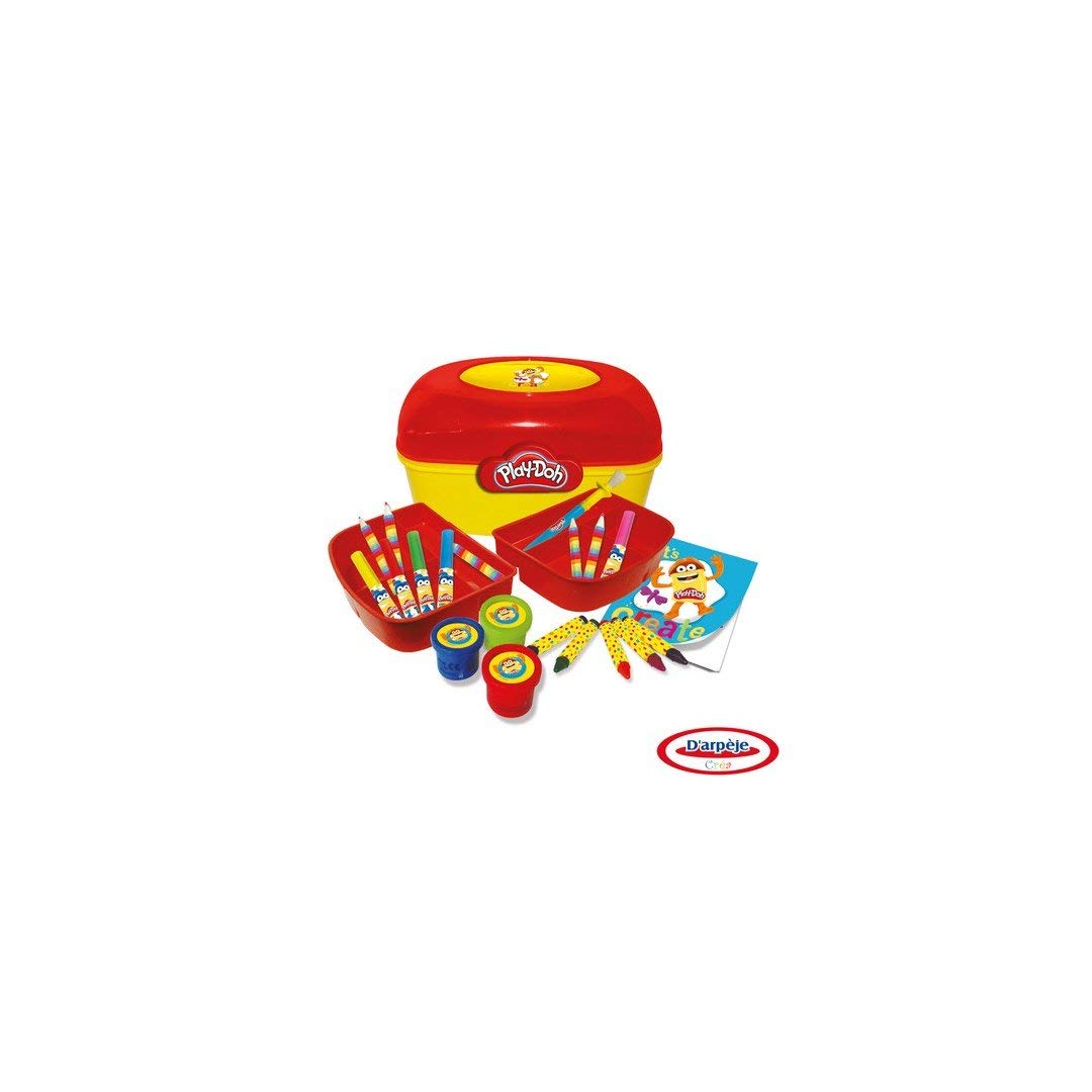 Hasbro PLAY-DOH Plastic Vanity/Colour Pencils/Felt Tips/Soft Pencils/Colouring Book/Modeling Clay/Tools/Stencils