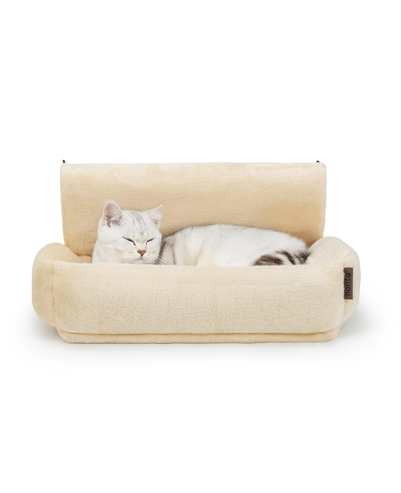 lionto Cat heating lounger with cuddly plush cover