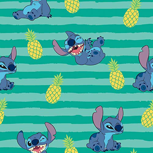 Disney Fabric Lilo & Stitch Stripe 100% Cotton Fabric by The Yard