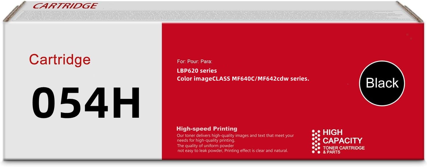 Generic 054H Black Toner Cartridge(3100 Pages) Replacement for Canon LBP620 Series;Color imageCLASS MF640C/MF642cdw Series., C0054XK