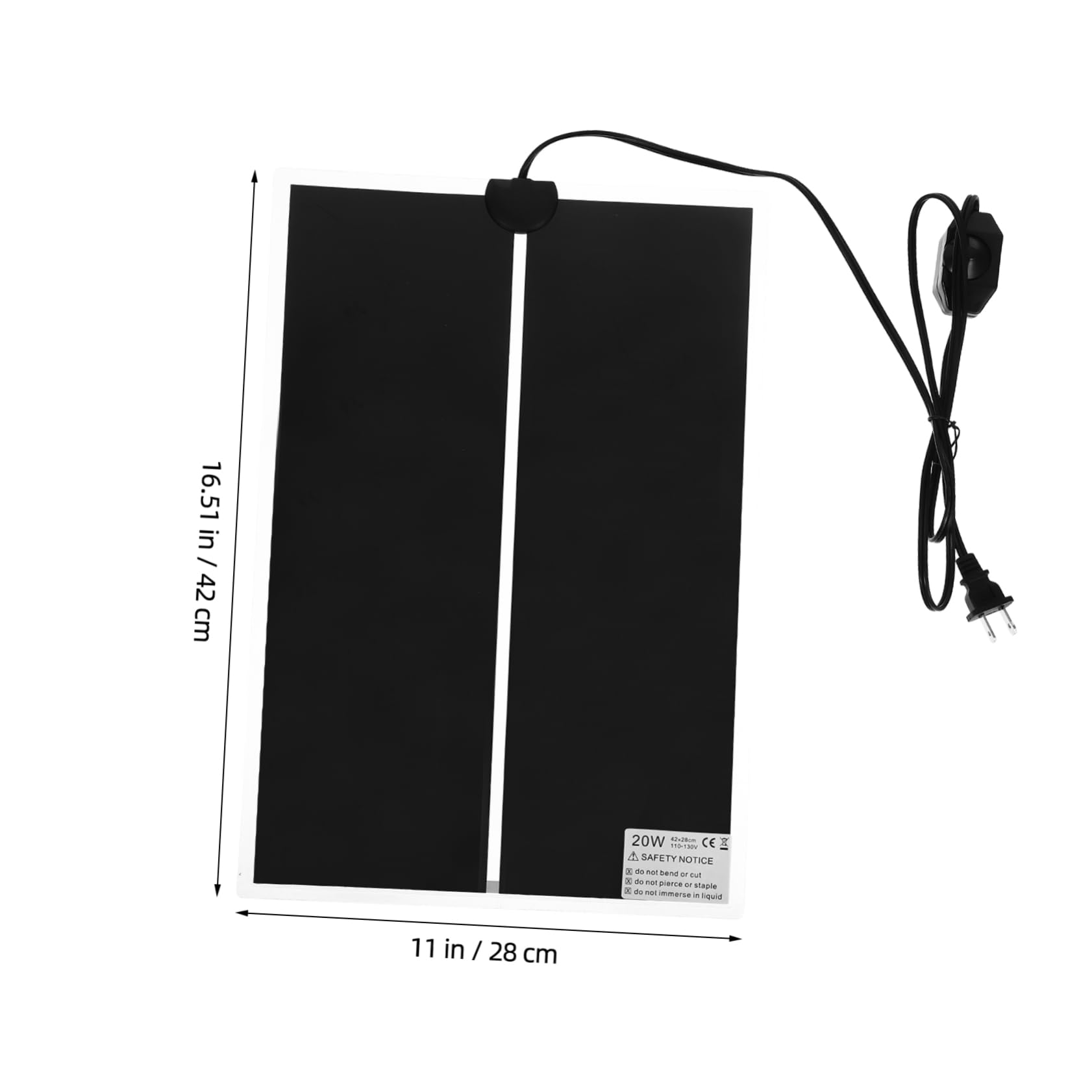 Levemolo Reptile Heating Pad Set 20w Low Mat Temperature Control for Glass Containers