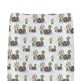 Cute Mallard Ducks Pond Changing Pad Covers for Baby Girl Boy Hunting Duck Season Fitted Change Table Cover Mats Wild Duck Reef Lake Soft Diaper Changing Table Sheets 32''×16''