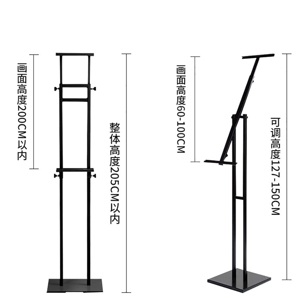Soporte de Suelo Ajustable para Carteles y pósteres, con Base Antideslizante y Doble Cara. Ideal para exhibir Carteles, pancartas, tableros y Espuma., Upright Style