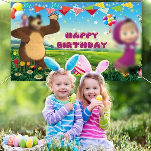 Ma-sha e Orso a tema Fotografia Sfondo 150 x 100